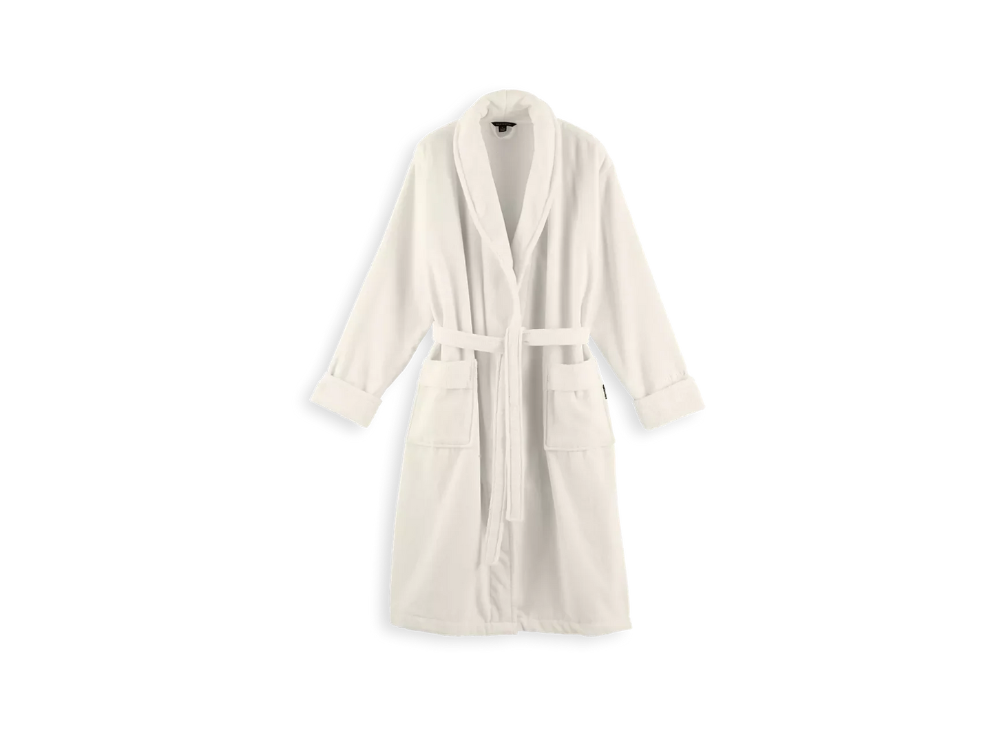 Super Smooth Cotton Bathrobe Men L Off White