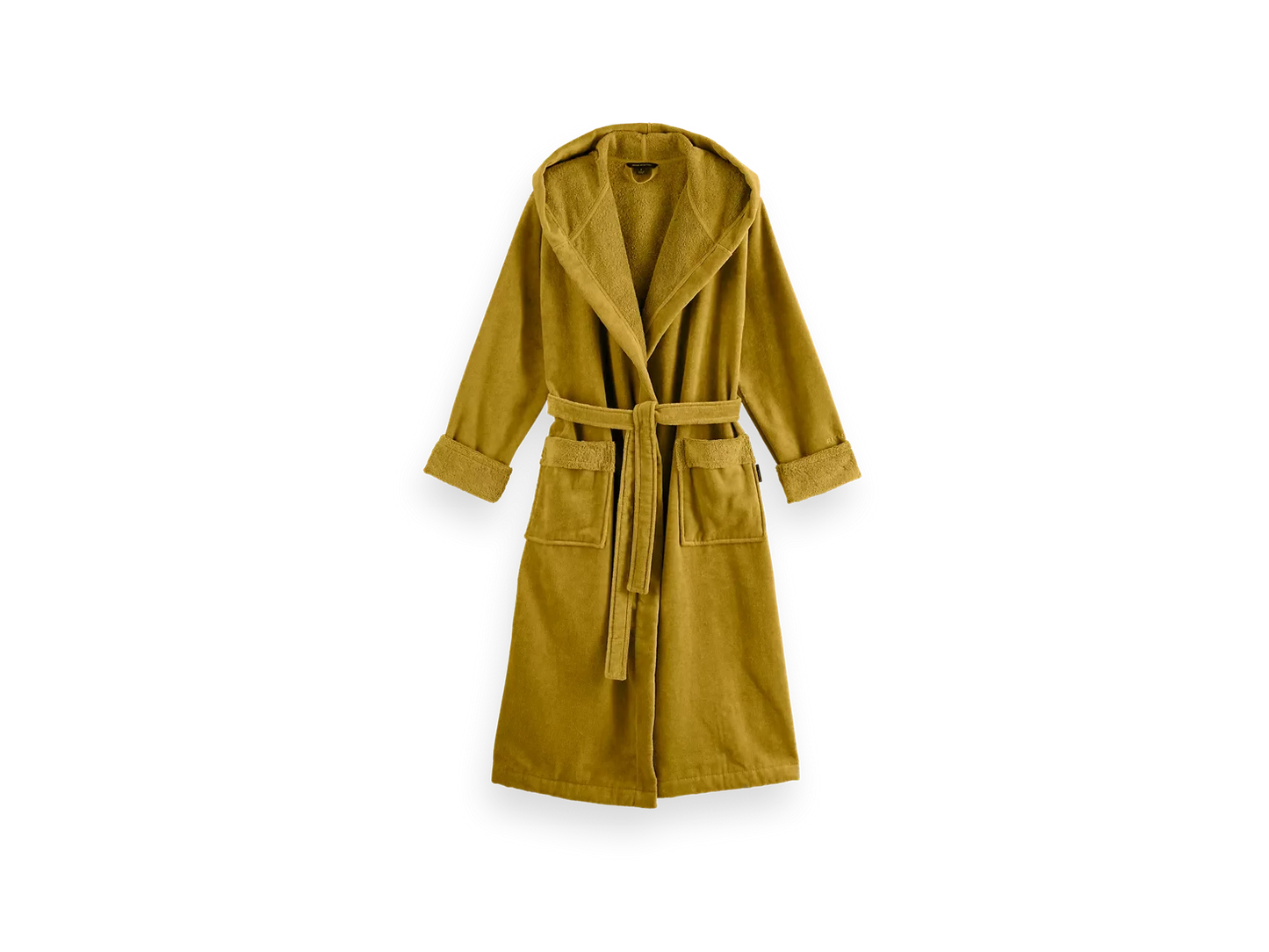 Super Smooth Cotton Bathrobe Women Mustard XL
